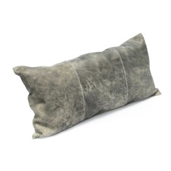 La housse de coussin en daim à trois panneaux - gris - 30x60