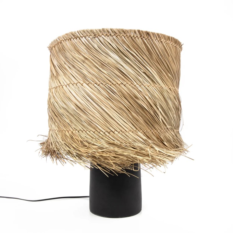 La lampe de table Pandan - Noir Naturel