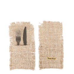 Le porte-couverts Oh My Gee - Beige - Set de 4