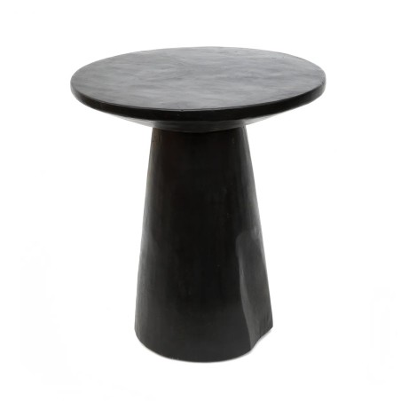 La Table d’Appoint Conique en Bois - Noir - 50