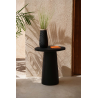 La Table d’Appoint Conique en Bois - Noir - 50