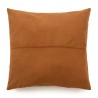 La housse de coussin en cuir à quatre panneaux - Camel - 60x60