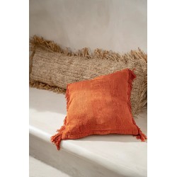 La housse de coussin Oh My Gee - Velours rouille - 40x40