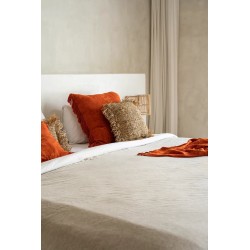 La housse de coussin Oh My Gee - Velours rouille - 60x60