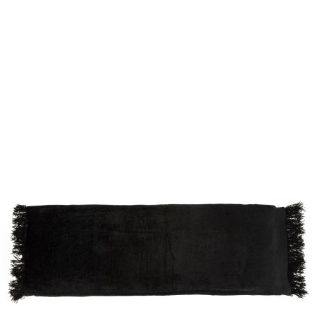 La housse de coussin Oh My Gee - Velours noir - 35x100