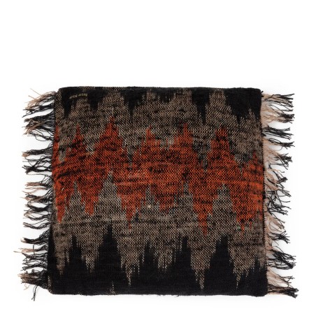 La housse de coussin Oh My Gee - Noir Orange - 40x40