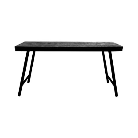 La Table du Marché à chevrons - Noir - 160cm