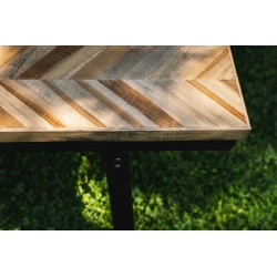 Le Banc à chevrons - Naturel - 110