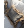 La housse de coussin en coton Bonita - Noir naturel - 30x50