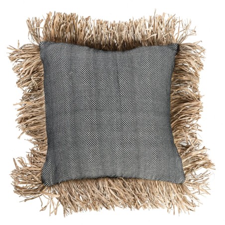 La housse de coussin en coton Bonita - Noir naturel - 40x40