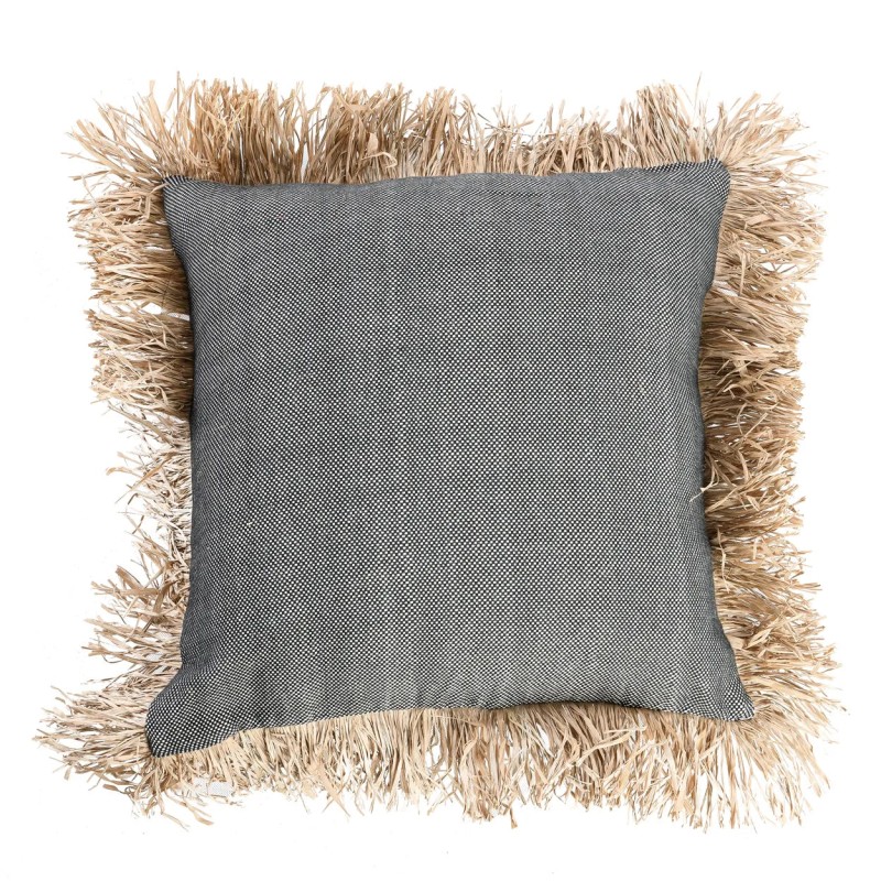 La housse de coussin en coton Bonita - Noir naturel - 60x60