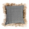 La housse de coussin en coton Bonita - Noir naturel - 60x60