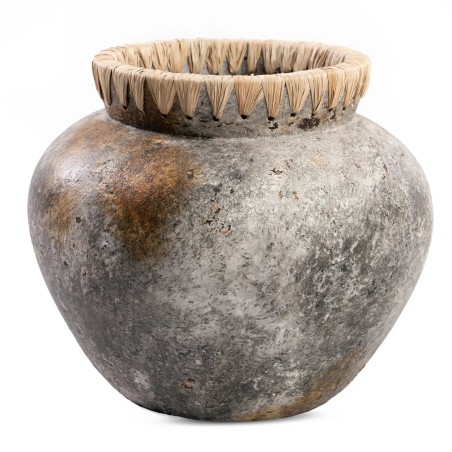 Le vase stylé - Gris antique - L