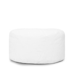 Pouf intérieur rond blanc -...