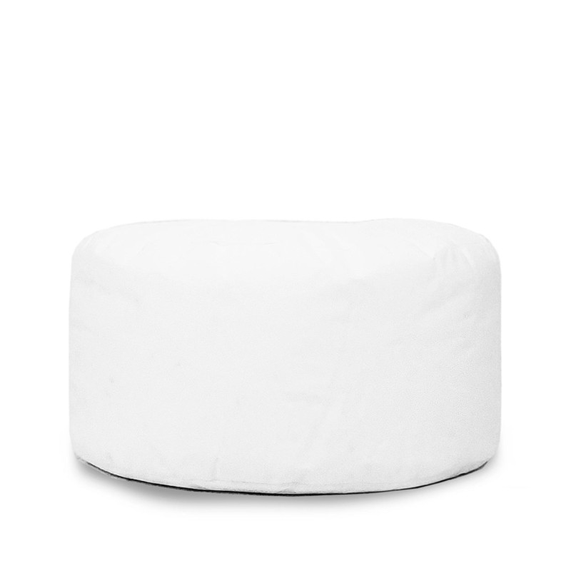 Pouf intérieur rond blanc - Ã ̃60