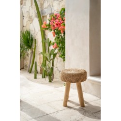 Le Tabouret en Raphia - Naturel