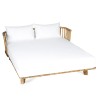 Lit de repos double Malawi - Blanc naturel