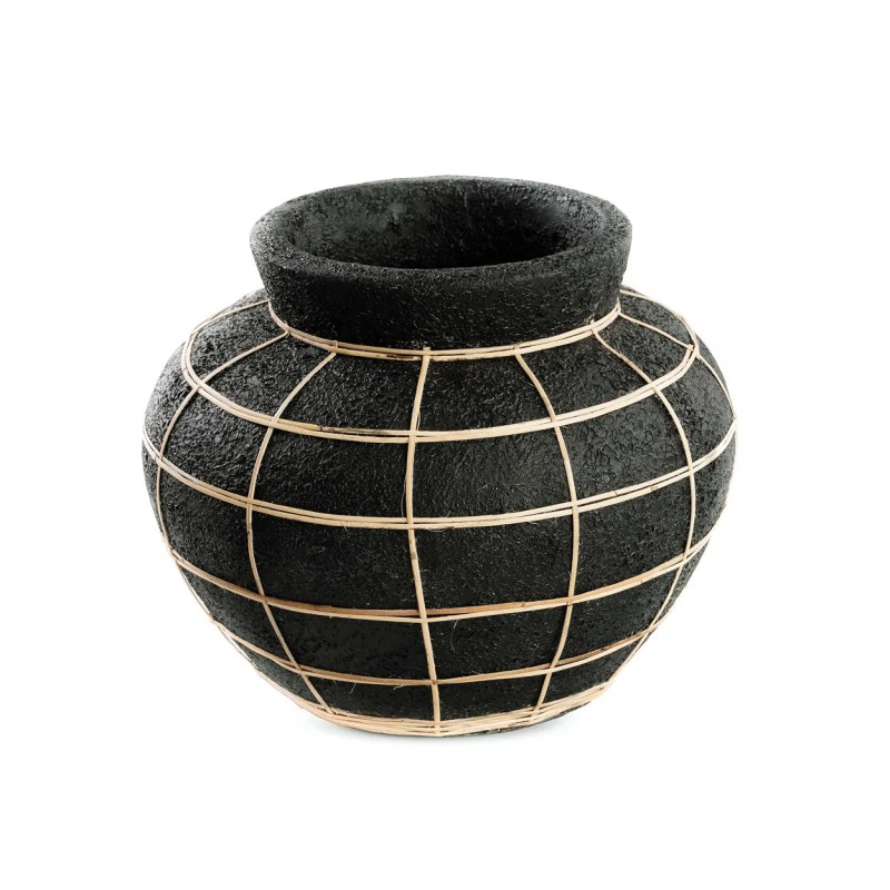 Le Vase Belly - Noir Naturel - M