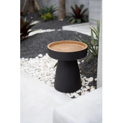 La table d’appoint Rayu - Noir Naturel