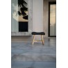 Le Tabouret Suar en Cuir - Noir Naturel