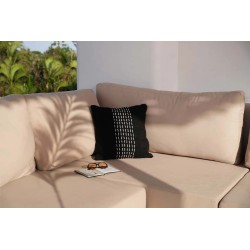 La housse de coussin Drizle - Noir Blanc