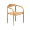 La chaise de salle à manger Pandan - Naturel - Extérieur