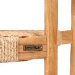 La chaise de salle à manger Pandan - Naturel - Extérieur